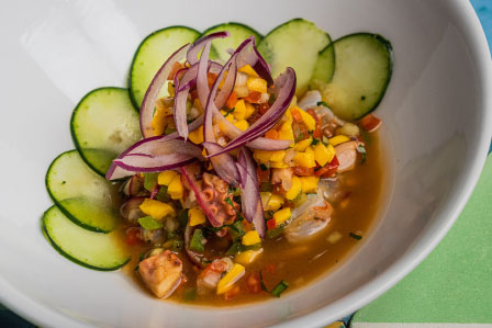 Ceviche de Mango - Ola-Ola - Grupo Brasa